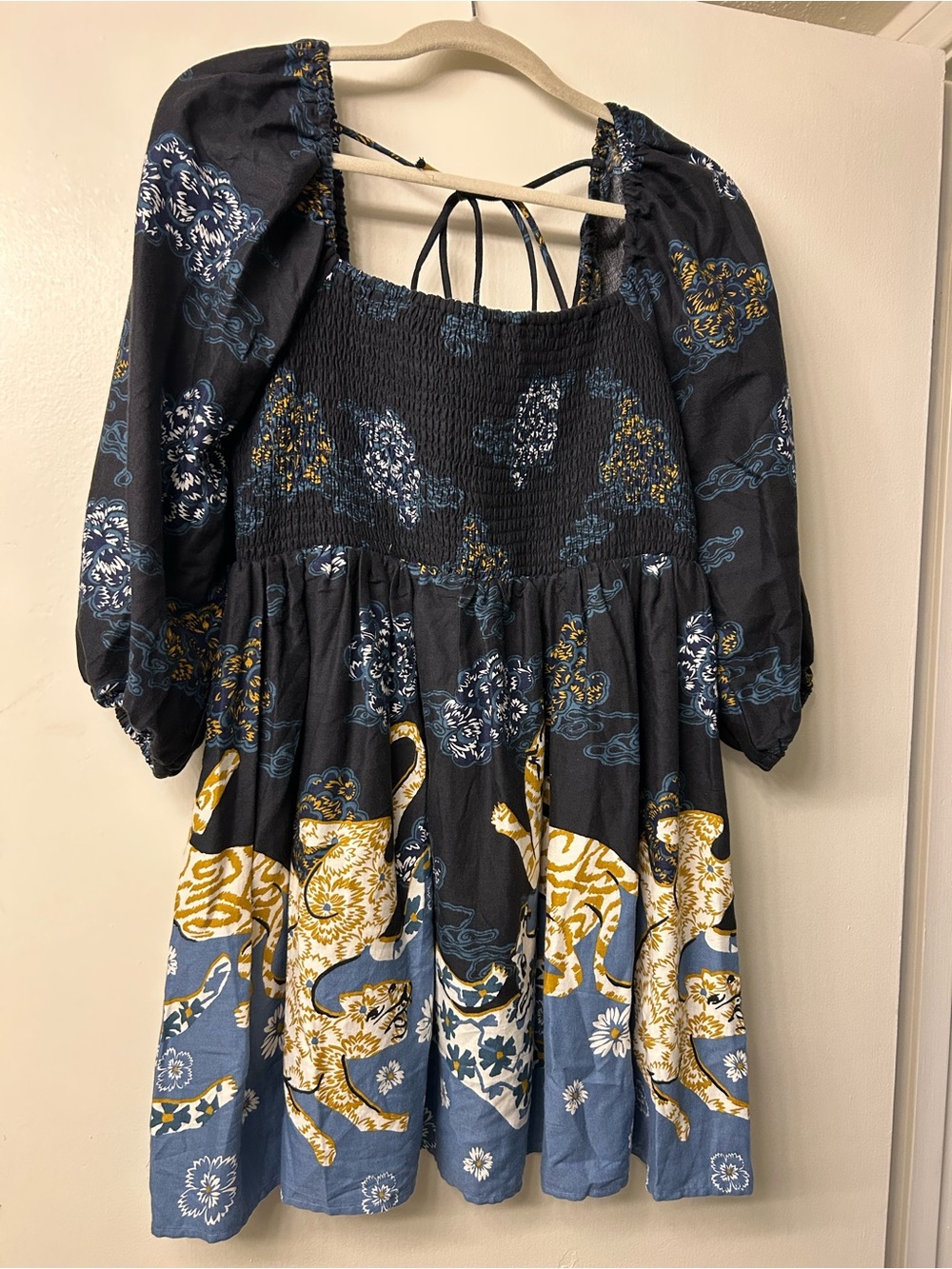 Anthropologie Smocked Nap Mini Dress